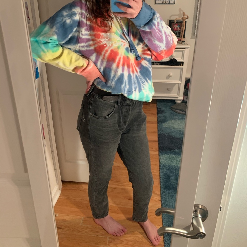 AE Hi Rise Girlfriend Jeans
